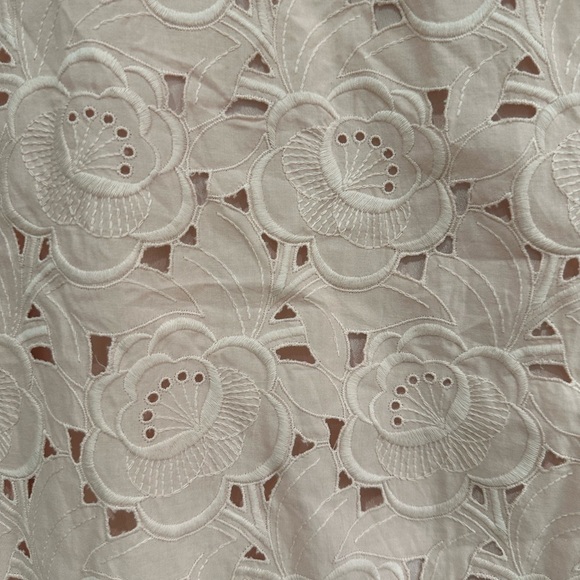 J. Crew Collection Black Label Austrian Eyelet Maxi Dress Pale Pink (D10) - Picture 6 of 7